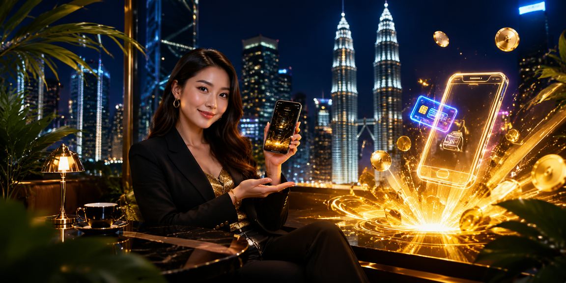 Pemain kasino mudah alih di Kuala Lumpur mengakses meja baccarat langsung melalui telefon pintar